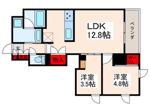 デュオフラッツ篠崎の物件間取画像